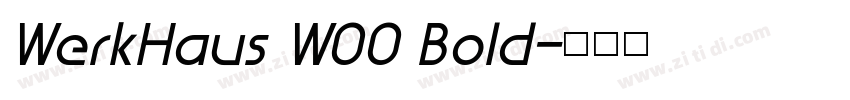 WerkHaus W00 Bold字体转换